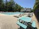 Inviting community pool with ample lounge chairs, perfect for relaxing on warm days at 1601 Glazebrook Dr, Wake Forest, NC 27587