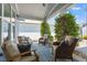 Inviting porch with comfortable seating, perfect for relaxing and enjoying the outdoors at 1601 Glazebrook Dr, Wake Forest, NC 27587