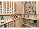 Custom wine cellar with racks and shelving at 1712 Briarforest Pl, Raleigh, NC 27615