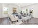 Bright living room with large windows, neutral decor, and modern furnishings at 187 Curling Creek Dr # 298P, Clayton, NC 27527