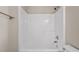 This sleek bathtub has chrome fixtures and white surround at 235 Michigan Ave, Cary, NC 27519