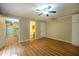 View of a living room and kitchen featuring tile flooring at 2457 Millbrook Dr, Haw River, NC 27258