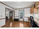 Bright and functional home office area with built-in cabinets and ample workspace at 300 Hutchins Dr, Garner, NC 27529