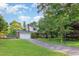 This home boasts a well-manicured lawn and a convenient two-car garage, set amidst lush, mature trees at 3209 Marie Dr, Raleigh, NC 27604