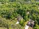 Aerial view of secluded homesite with tree coverage and mature trees at 3425 Donnigale Ave, Durham, NC 27705