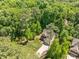 Aerial view of traditional home surrounded by mature shade trees at 3425 Donnigale Ave, Durham, NC 27705