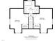 Upstairs floor plan with the square footage for the bedrooms and baths at 35 Fire Tower Dr, Rougemont, NC 27572