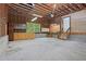 This garage is unfinished, but has ample workspace at 35 Fire Tower Dr, Rougemont, NC 27572