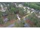 An aerial view of a well-maintained home and community at 35 Pine Water Way, Spring Lake, NC 28390
