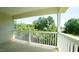 Outdoor balcony with white railings offering views of the surrounding greenery at 4024 Claret Ln, Morrisville, NC 27560