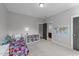 Inviting bedroom featuring neutral walls and fun accessories at 508 Vervain Way, Holly Springs, NC 27540