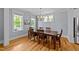 Cozy dining room with natural light, ideal for Gathering meals and entertaining guests at 508 Vervain Way, Holly Springs, NC 27540