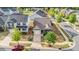 Aerial view of a home with a private backyard, patio and fenced yard in a residential neighborhood at 51 Balboa Parkway Pkwy, Clayton, NC 27520