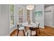 Cozy breakfast nook featuring natural light, hardwood flooring, and comfortable seating at 5524 Jomali Dr, Durham, NC 27705