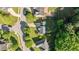 Bird's eye view of the home and the surrounding neighborhood at 612 Lakeview Ave, Wake Forest, NC 27587
