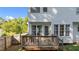 Back deck with seating, ideal for relaxation and outdoor enjoyment at 612 Lakeview Ave, Wake Forest, NC 27587