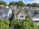Beautiful aerial perspective of the home nestled in a tree-lined neighborhood at 707 Sasser St, Raleigh, NC 27604