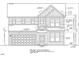 Detailed architectural drawing of a two-story home showcasing precise measurements and design elements at 776 Old Station Pointe, Angier, NC 27501
