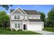 Charming two-story home with covered entrance, attached two-car garage, and beautifully landscaped front yard at 776 Old Station Pointe, Angier, NC 27501