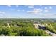 Expansive city view from tree canopy featuring modern buildings in a thriving urban area with green spaces at 1008 Winona Rd, Raleigh, NC 27609