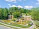 Scenic landscape with a tiered waterfall and lush greenery, perfect for a peaceful retreat at 1046 Covered Bridge Trl, Chapel Hill, NC 27517
