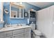 Bright bathroom with a spacious vanity and a clean design at 106 Palomino Cv, Louisburg, NC 27549