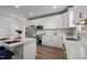 Bright kitchen featuring white cabinets, stainless steel appliances, and stylish finishes at 1101 Ridge Rd, Roxboro, NC 27573