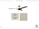 Rec Room featuring Gossamer Veil walls and Pure White trim and ceiling paint with a modern ceiling fan at 1809 Bennett St, Raleigh, NC 27604