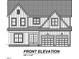 Front elevation rendering showing a two-story home with a two-car garage and covered entry at 2521 Terri Creek Dr # 25, Fuquay Varina, NC 27526