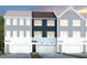 Charming townhomes with attached garages, manicured lawns and craftsman style architecture at 2771 Cassius Dr, Apex, NC 27502