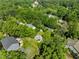 Aerial view of a neighborhood with mature trees at 301 N West St St, Cary, NC 27513