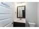 Stylish bathroom features a sleek vanity and modern fixtures at 3627 River Watch Ln, Franklinton, NC 27525