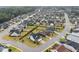 Beautiful aerial view of a home nestled in a well-maintained neighborhood with lush green lawns at 47 Scarlet Bell Dr, Youngsville, NC 27596