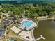 Beautiful community with a pool, clubhouse, sand volleyball, playground, and lake access at 5 Bobby Parker Pl, Durham, NC 27703