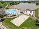 Gorgeous community with a pool, clubhouse, sand volleyball, playground, and lake at 5 Bobby Parker Pl, Durham, NC 27703