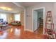 Inviting living room with hardwood floors, stylish furniture, and ample natural light at 508 E Trinity Ave, Durham, NC 27701