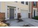 A well-maintained two-story home features a garage and walkway to the front door at 5420 Vista View Ct, Raleigh, NC 27612