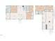 Detailed first floor plan featuring a kitchen, bedrooms, living room, dining area, bathrooms, and storage spaces at 5423 Nc-39, Selma, NC 27576