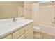Bright bathroom with a shower and tub combination at 55 Derwin Dr, Timberlake, NC 27583