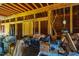 Storage area inside the barn with tools, boxes, and wooden beams at 5916&5918 Laws Farm Rd, Rougemont, NC 27572