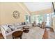 Spacious living room featuring hardwood floors and ample natural light through large windows at 72103 Moseley, Chapel Hill, NC 27517