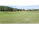 Expansive golf course with lush green grass, sand traps, and mature trees along the fairway at 7616 Hasentree Way, Wake Forest, NC 27587