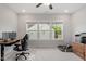 Office space with a large window overlooking the neighborhood at 7616 Hasentree Way, Wake Forest, NC 27587