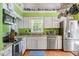 Bright kitchen features white cabinetry, stainless steel appliances, granite countertops, and a window over the sink at 829 Joyner Ct, Wake Forest, NC 27587