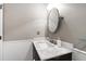 Charming powder room with marble countertop, modern faucet, and updated fixtures at 103 Tremont Cir, Chapel Hill, NC 27516