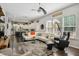 Bright and open living room with hardwood floors, flowing into the kitchen, perfect for entertaining at 106 Mesquite Dr, Durham, NC 27703