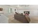 Comfortable living room with neutral tones and built-in television at 108 Westport Dr, Cary, NC 27511