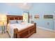 Comfortable main bedroom with vaulted ceiling at 110 Blackford Ct, Durham, NC 27712