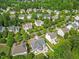 Charming neighborhood with lush green trees and well-maintained homes at 121 Talley Ridge Dr, Holly Springs, NC 27540