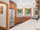 Bright kitchen featuring stainless steel appliances, ample counter space, and natural wood finishes at 123 Beech Forest Way, Pittsboro, NC 27312